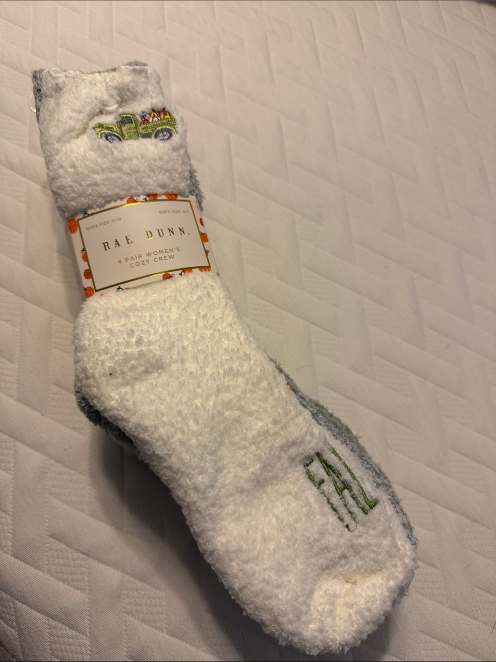 Rae Dunn Cozy Crew Socks - 4 pack